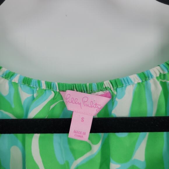 Lilly Pulitzer Finders Keepers Silk Sarabeth Blouse S - Picture 8 of 10